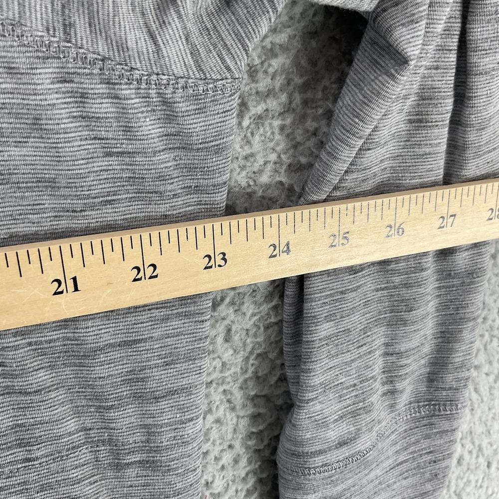 PrAna Sweater Pullover Womens L Gray Cowl Neck Raglan Sleeve Lightweight Stretch - Picture 5 of 7